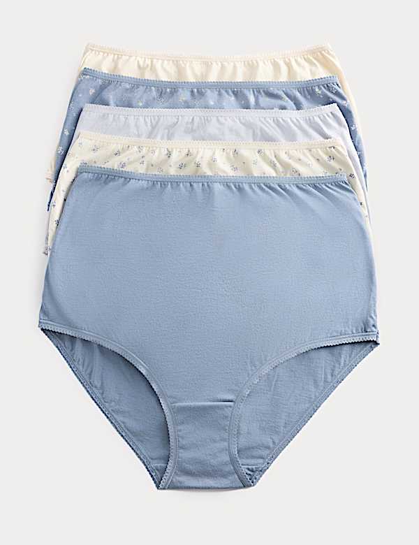 5pk Pure Cotton Full Briefs