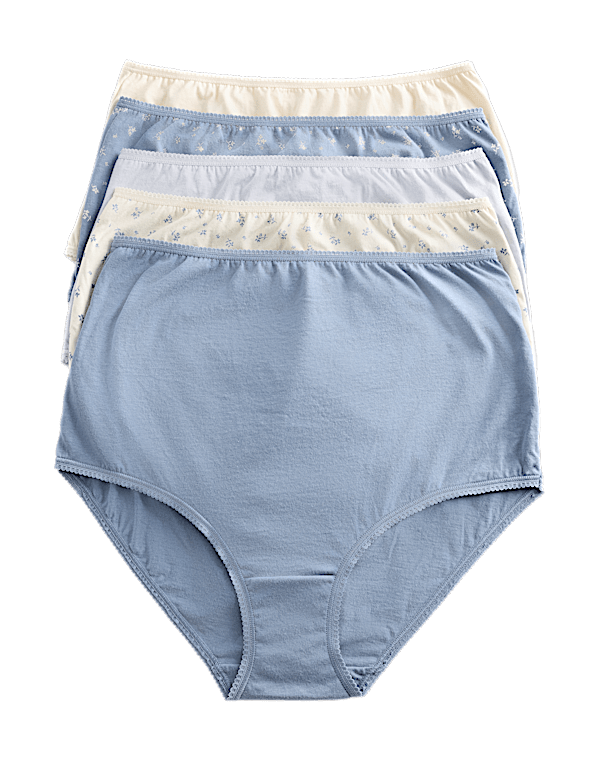 5pk Pure Cotton Full Briefs