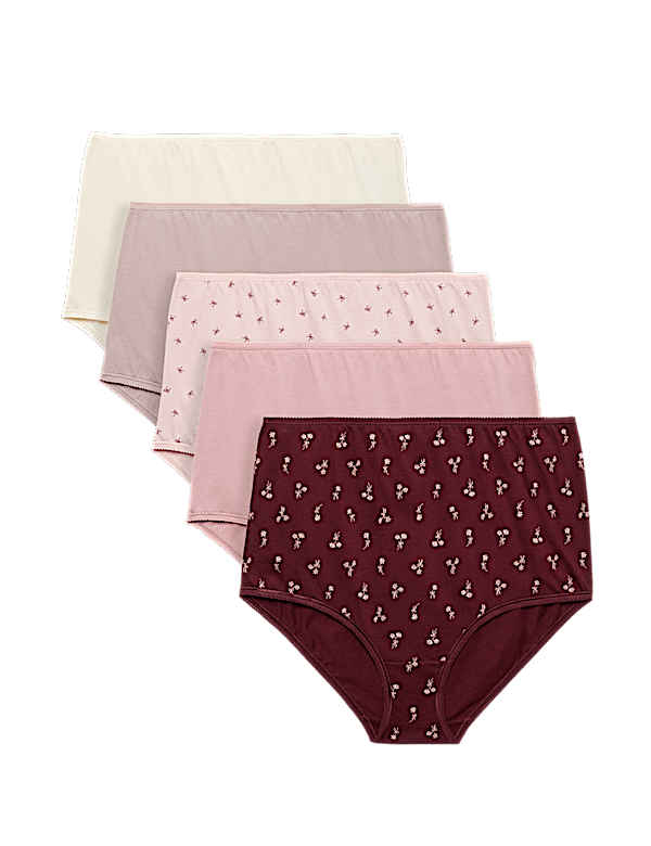 5pk Pure Cotton Full Briefs