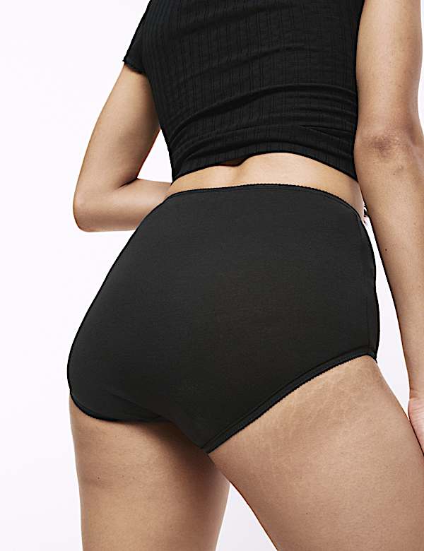 5pk Pure Cotton Full Briefs - ES