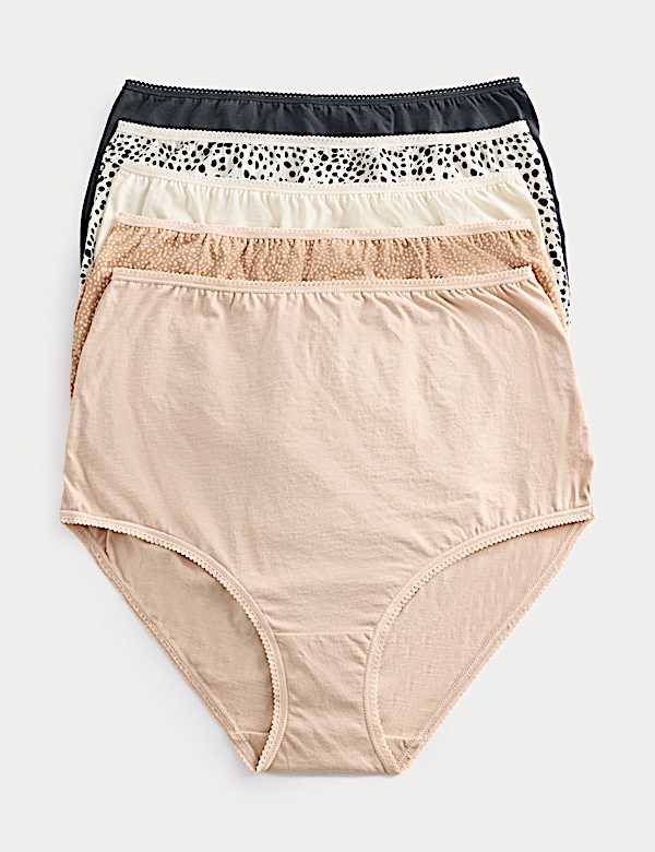 5pk Pure Cotton Full Briefs