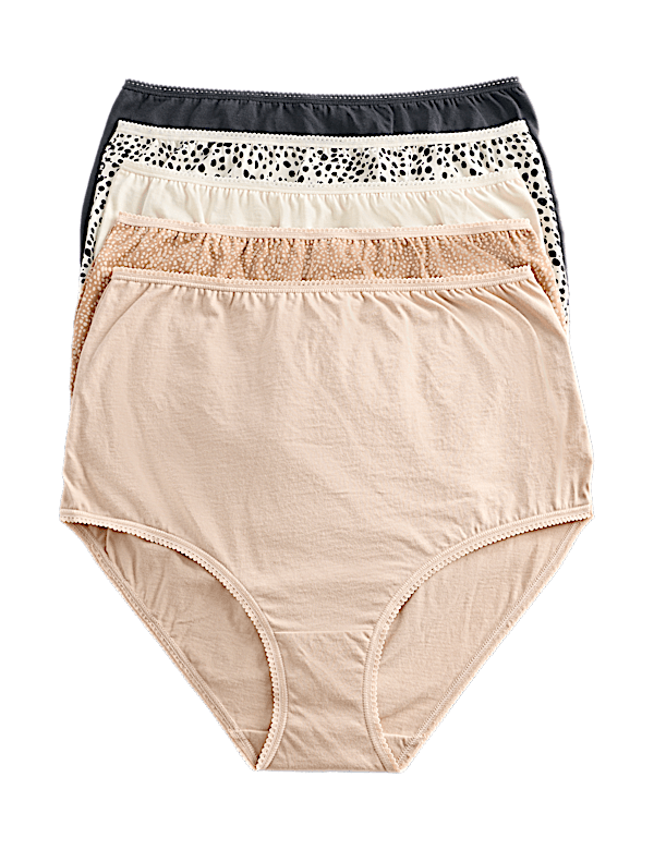 5pk Pure Cotton Full Briefs