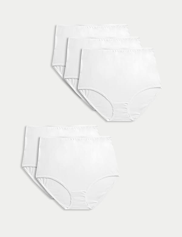 5pk Pure Cotton Full Briefs - US