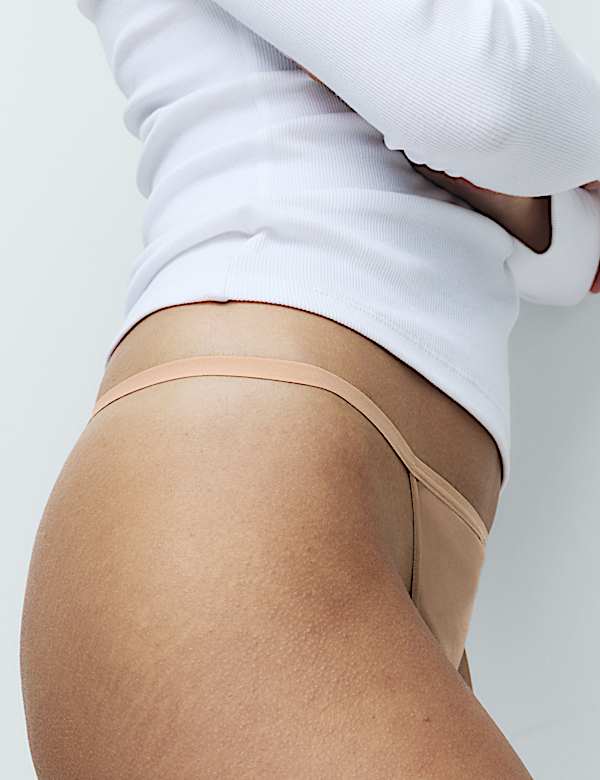 5 Pack Pure Cotton G-String Thongs - US