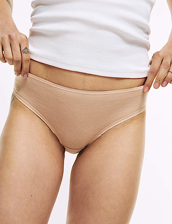 5pk Pure Cotton Bikini Knickers - US