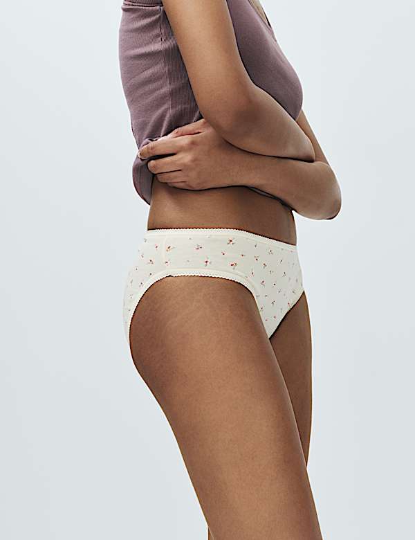 5pk Pure Cotton Bikini Knickers