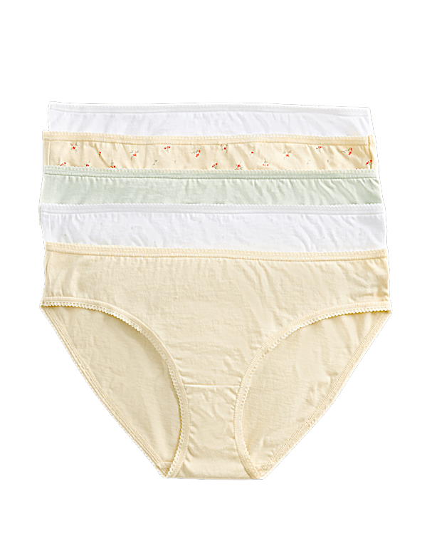5pk Pure Cotton Bikini Knickers