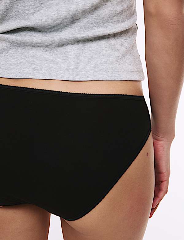 Lot de 5 culottes bikini 100 % coton - LU