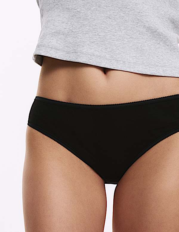 Lot de 5 culottes bikini 100 % coton - LU