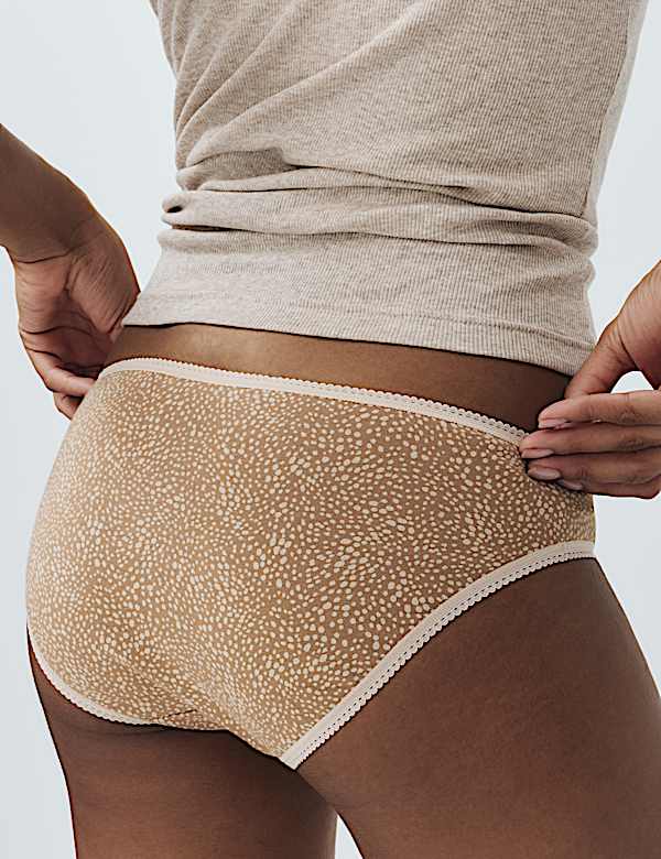 5pk Pure Cotton Bikini Knickers