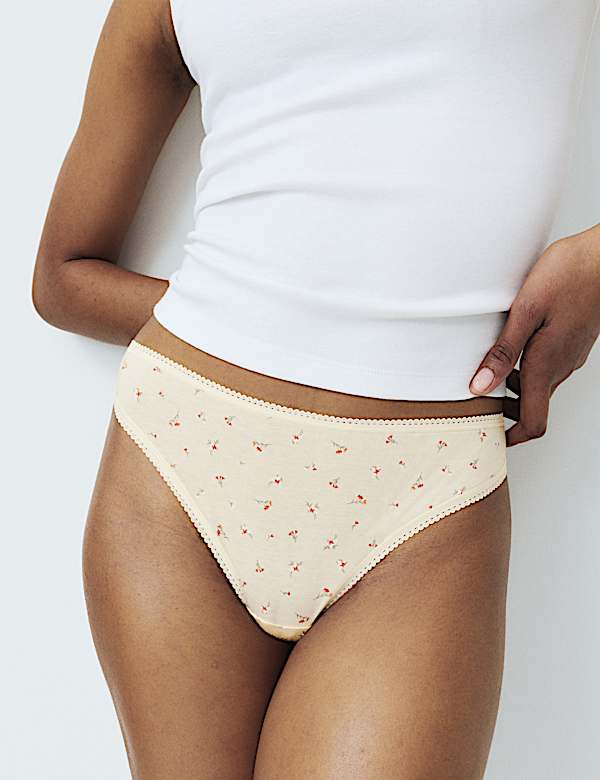 5pk Pure Cotton Thongs - AU
