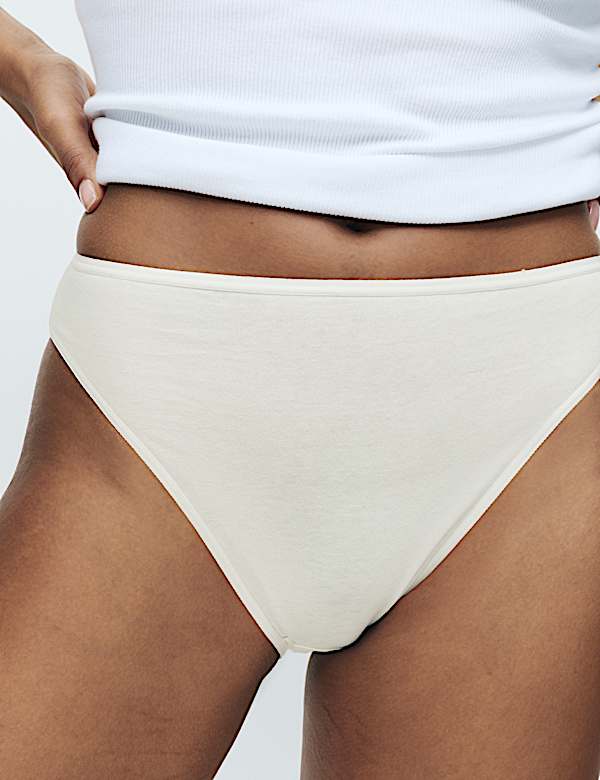 Pack de 7 braguitas de corte alto 100 % algod&oacute;n - US