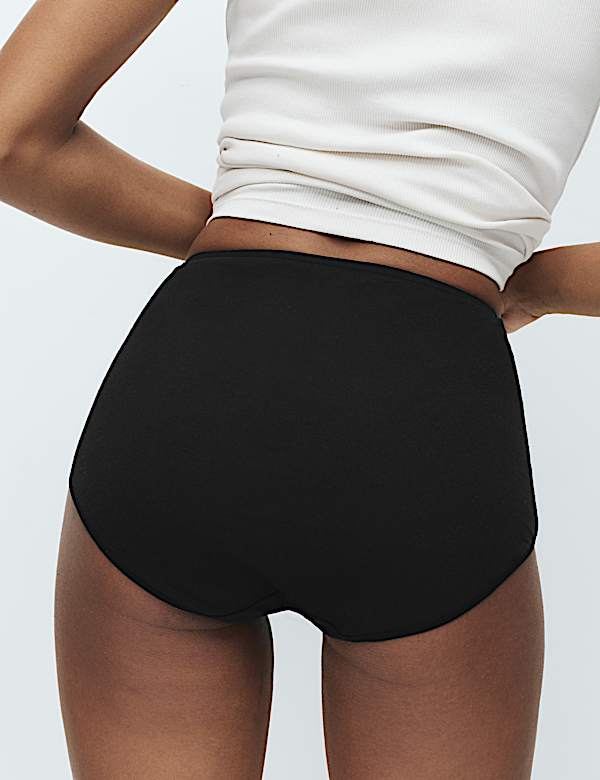 Pack de 7 braguitas altas 100 % algod&oacute;n - US