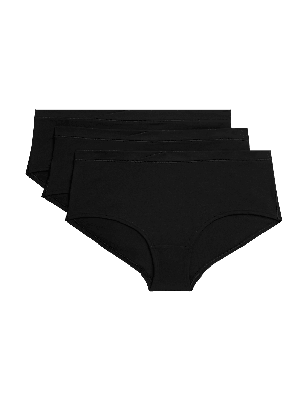 3pk Cotton Modal Under Bump Maternity Knickers