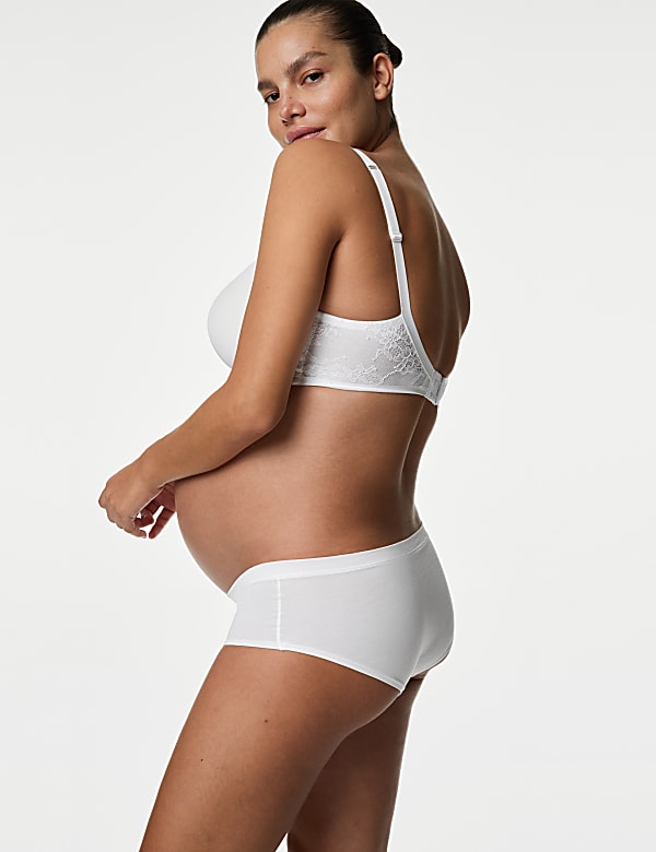 3pk Cotton Modal Under Bump Maternity Knickers