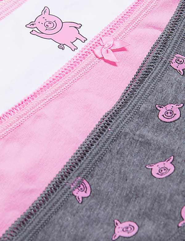 5pk Cotton Rich Percy Pig™ Knicker Shorts