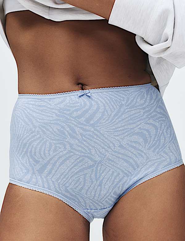 10pk Cotton Lycra® Full Brief Knickers - AL