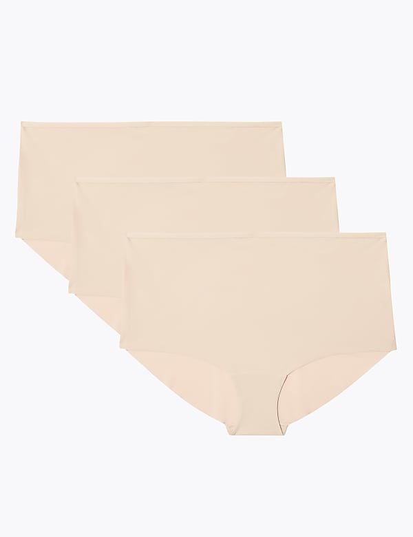 Pack de 3 braguitas tipo culotte de talle alto sin marcas - ES