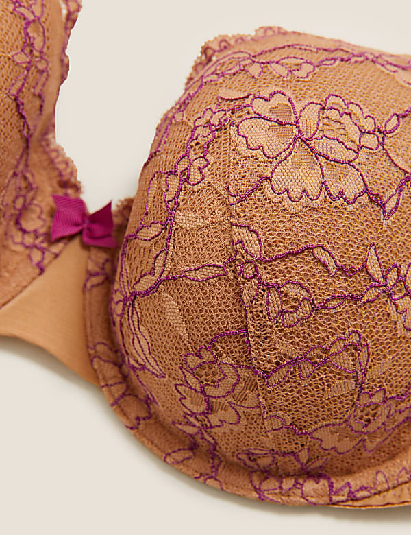 Lace Underwired Full Cup Bra A-E