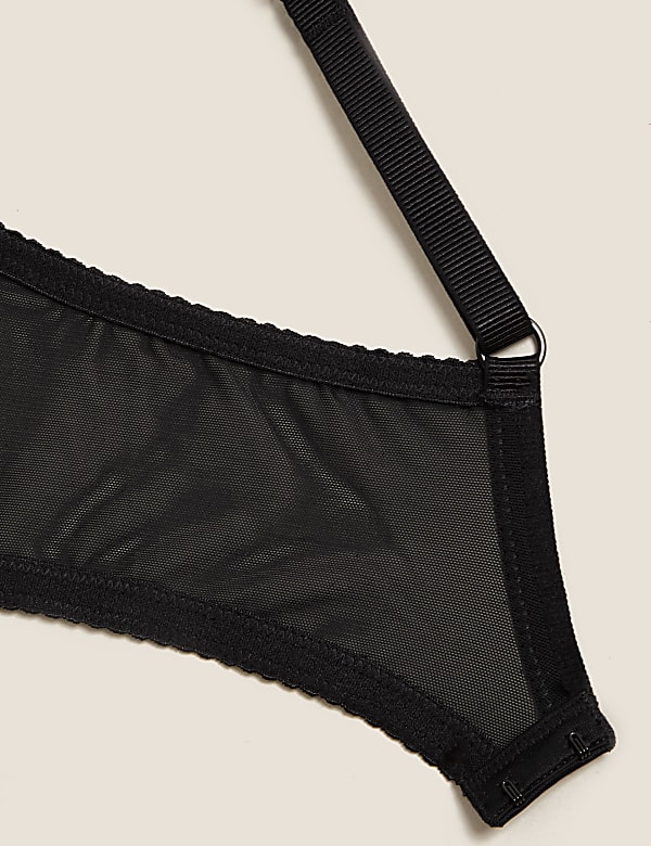 Lace Trim Underwired Balcony Bra A-E