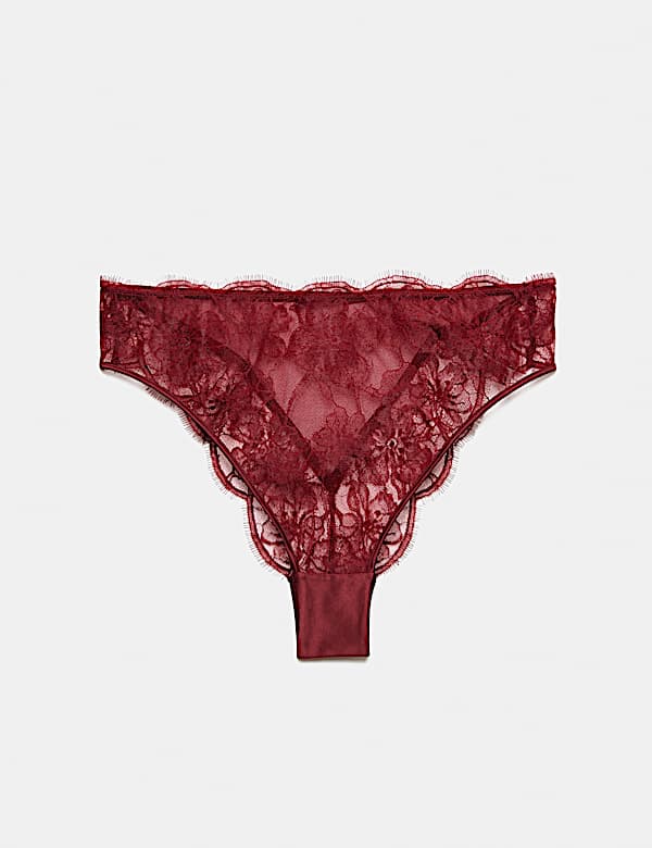 Tanga Belle taille haute en dentelle - CH