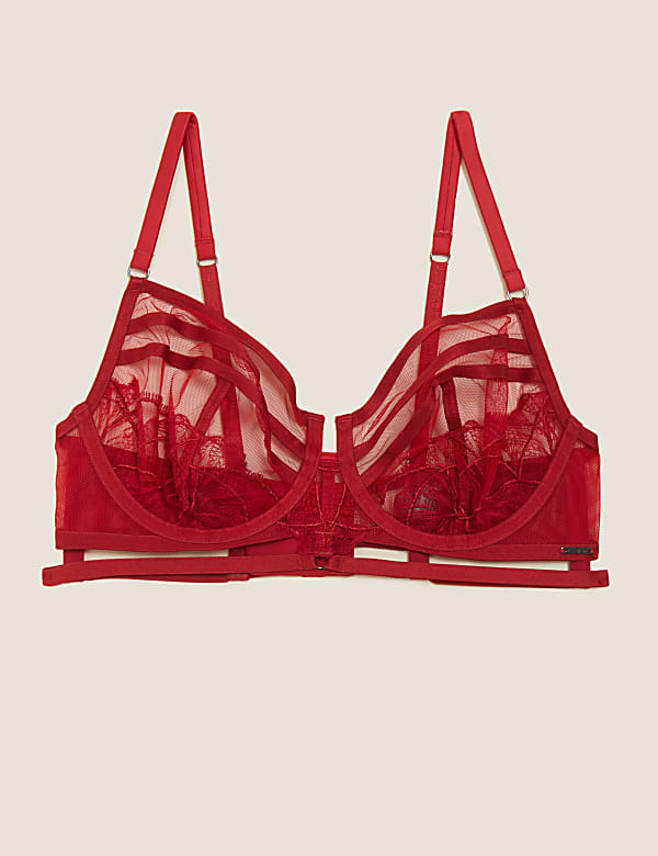 Calvi Embroidery Wired Bustier A-E