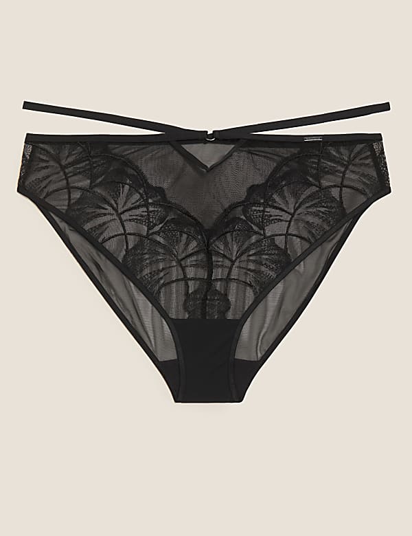 Calvi Embroidery High Leg Knickers