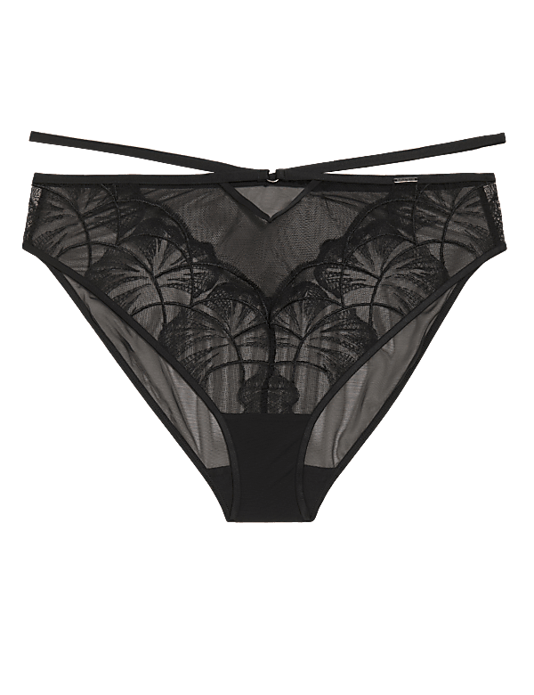 Calvi Embroidery High Leg Knickers