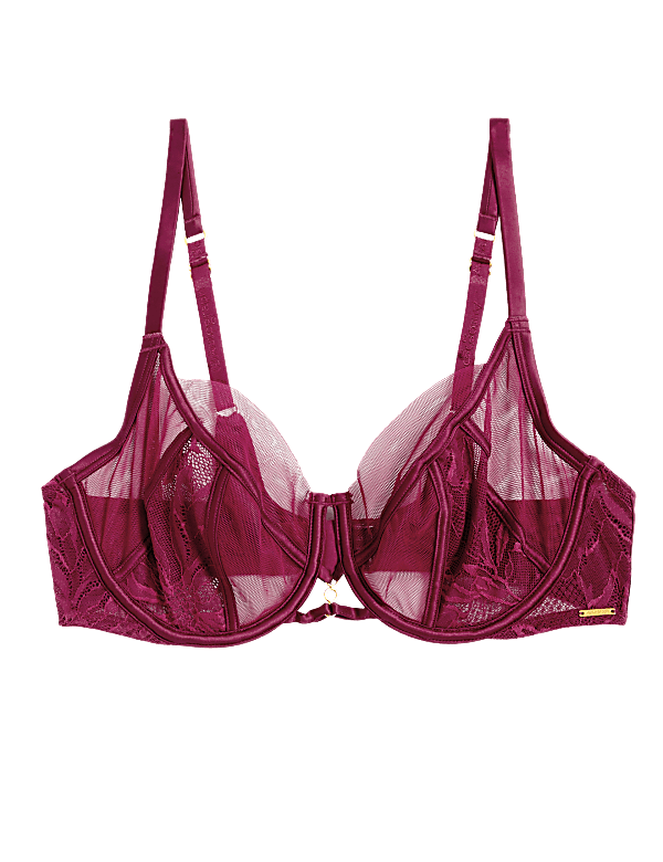 Lexington Lace & Mesh Wired Full Cup Bra