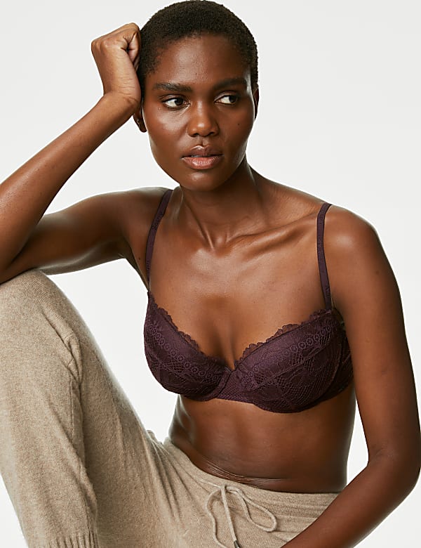 Marseilles Lace Wired Balcony Bra A-E