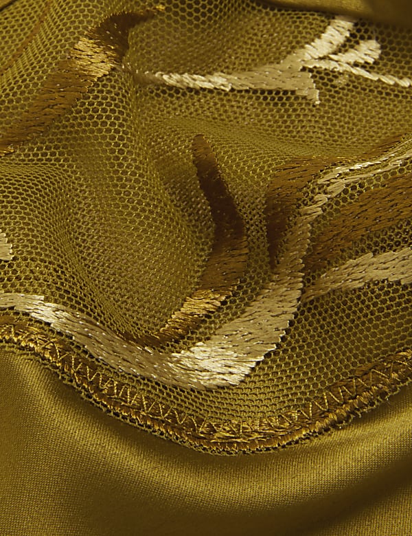 Amalfi Satin Embroidery Brazilian Knickers