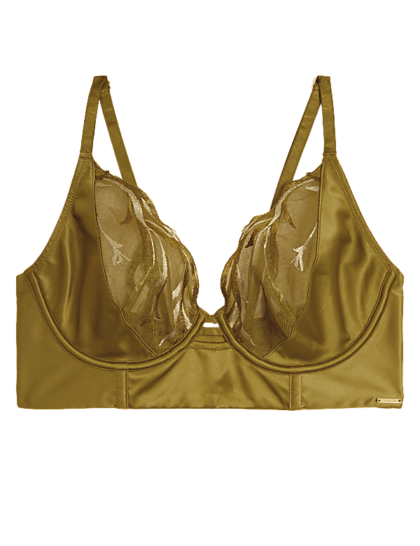 Amalfi Embroidery Longline Plunge Bra A-E