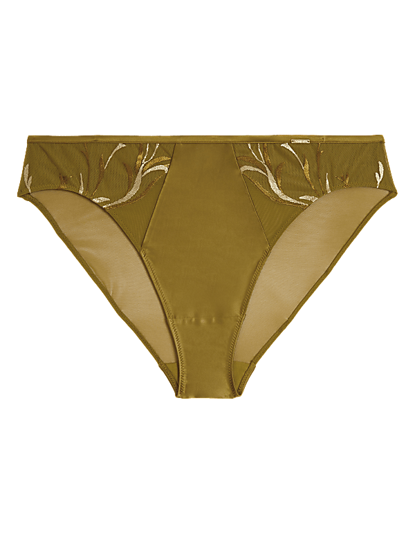 Amalfi Embroidery High Leg Knickers