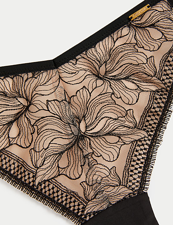 Osaka Mesh & Lace Miami Brazilian Knickers
