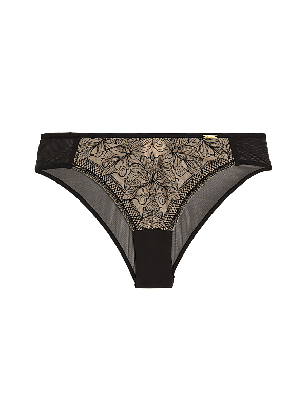 Osaka Mesh & Lace Miami Brazilian Knickers