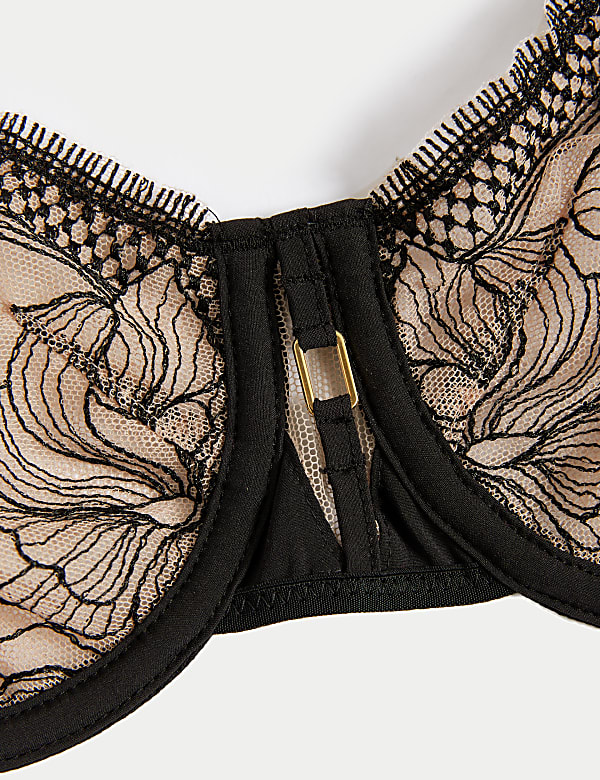 Osaka Embroidery Wired Balcony Bra A-E