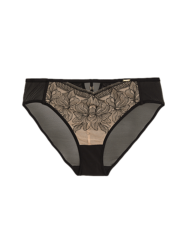 Osaka Embroidery High Leg Knickers