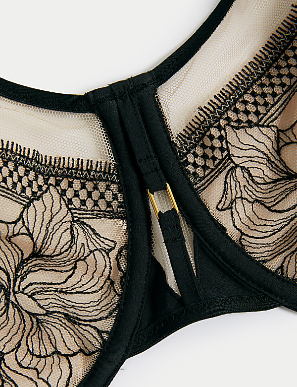 Osaka Embroidery Wired Minimiser Bra C-G
