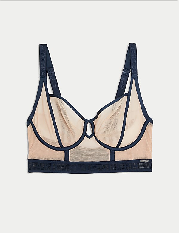 Tivoli Mesh Wired Longline Balcony Bra (A-E) - KG