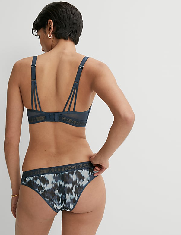 Tivoli Mesh Printed Brazilian Knickers