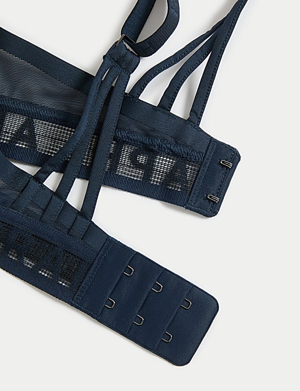 Tivoli Mesh Printed Wired Plunge Bra
