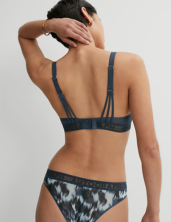 Tivoli Printed Mesh Wired Full Cup Bra