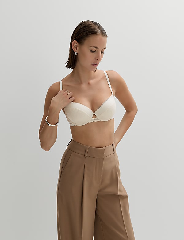 Soutien-gorge &agrave; armatures, balconnet et dentelle Valencia, bonnets A &agrave; F - FR