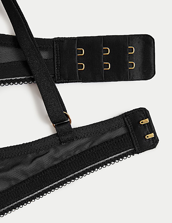 Oslo Flock Wired Plunge Bra (A-E)