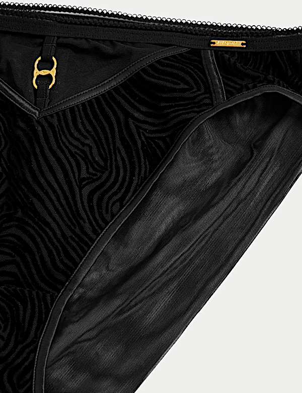 Oslo Flock High Leg Knickers