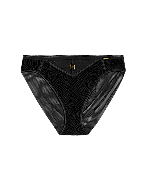 Oslo Flock High Leg Knickers