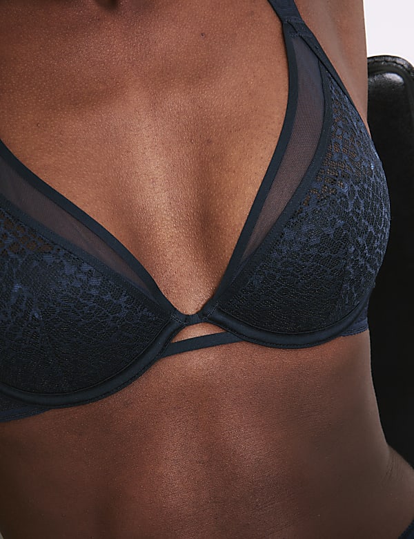 Tivoli Lace Wired Plunge Bra (A-E)