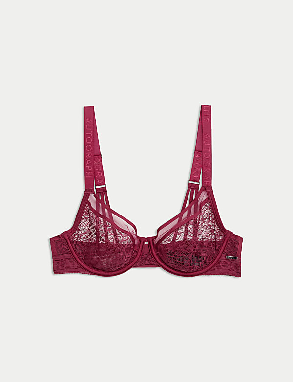 Tivoli Patterned Lace Wired Full Cup Bra (A-E) - JP