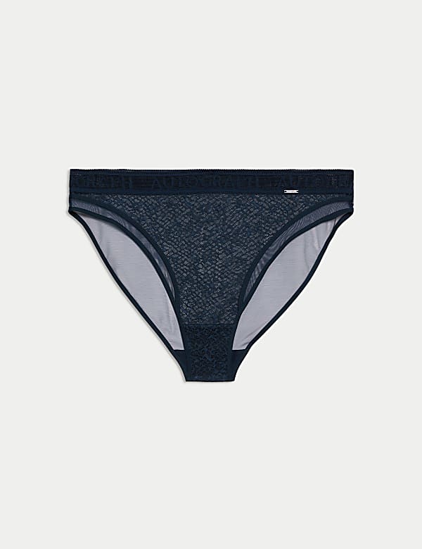 Tivoli Patterned Lace High Leg Knickers - JP