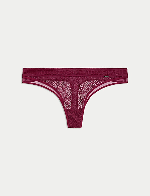 Tivoli Patterned Lace Thong - JP